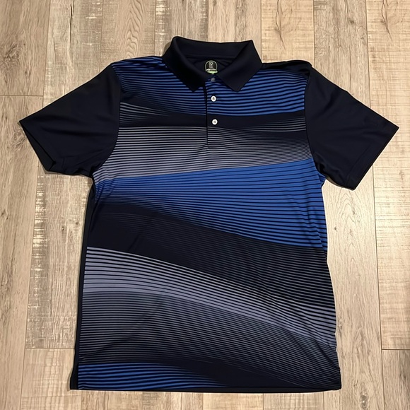 PGA Tour Pro Series Striped Polo - Picture 1 of 7
